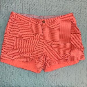 Size 10•Striped Coral shorts